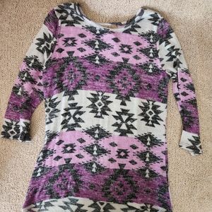 Roebuck and Co purple 3/4 shirt